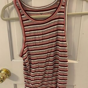 American Eagle red striped tank top
